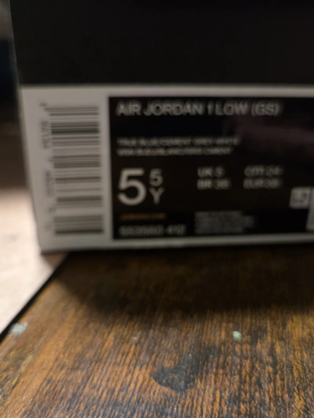 FNike Air Jordan Low Top Sneakers - Blue/White/Grey